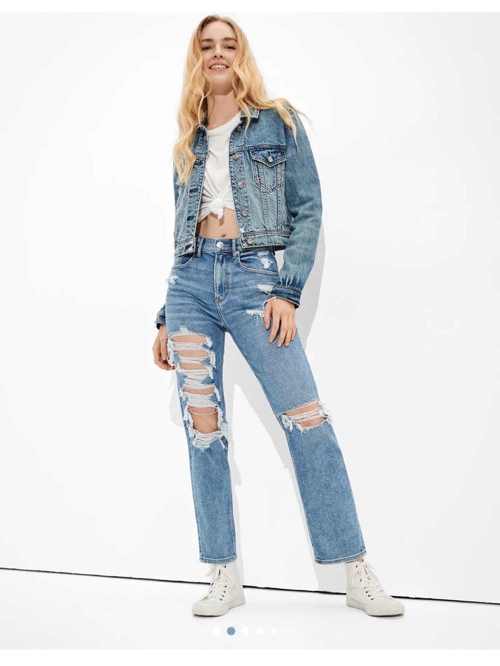 AE Stretch Highest Waist '90s Boyfriend Jean